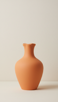 Apricot Orange Statement Vase